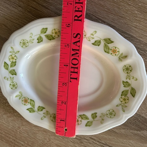 VTG Petite Flora Ironstone Gravy Boat 2 Piece Boat And Dish Floral - Picture 11 of 13